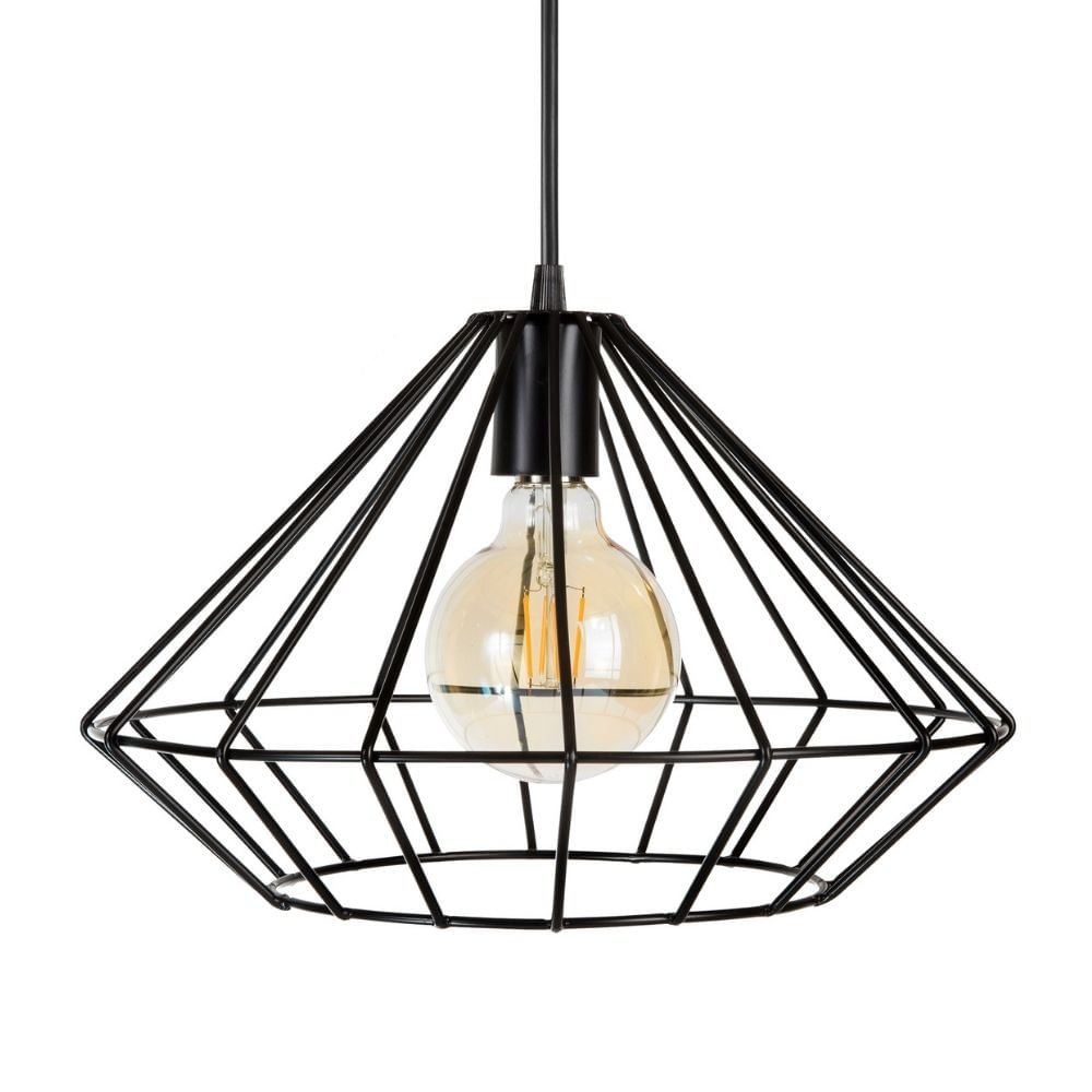 Lámpara Colgante Ciametsa Brune 1 Luz E27 Negro Lámpara Colgante Ciametsa Brune 1 Luz E27 Negro