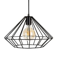 Lámpara Colgante Ciametsa Brune 1 Luz E27 Negro
