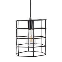 Lámpara Colgante Ciametsa Hexagonal 1 Luz E27 Negro