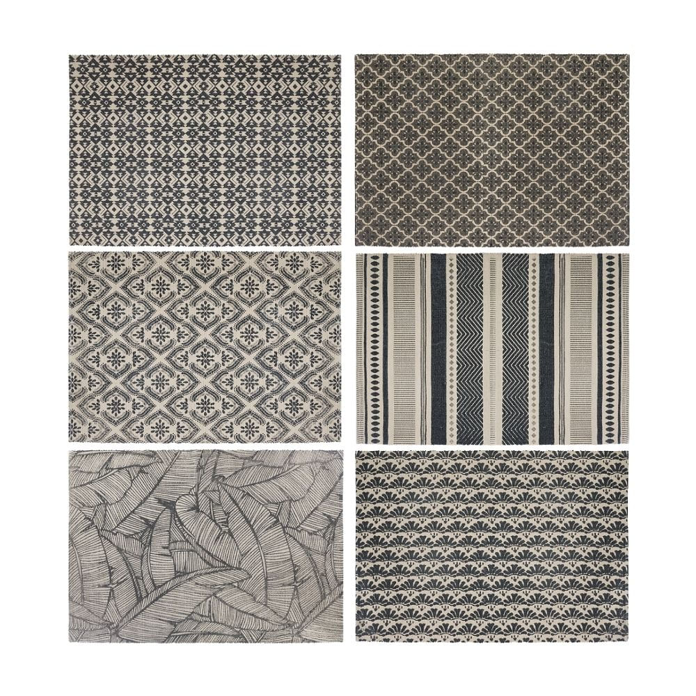 Alfombra Estampada Bordelais Algodón 90x60cm - Modelo Aleatorio