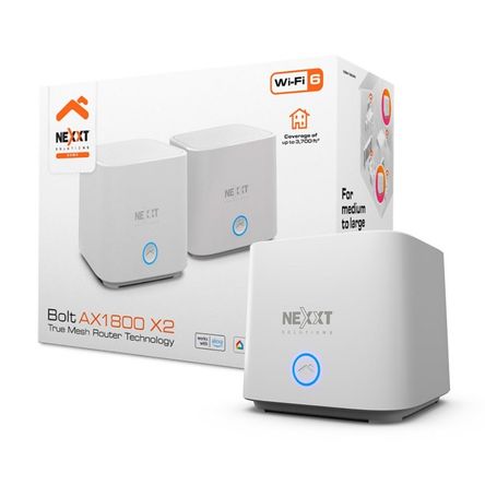 Router Mesh Nexxt Bolt Ax1800 - Pack 2 unidades Router Mesh Nexxt Bolt Ax1800 - Pack 2 unidades