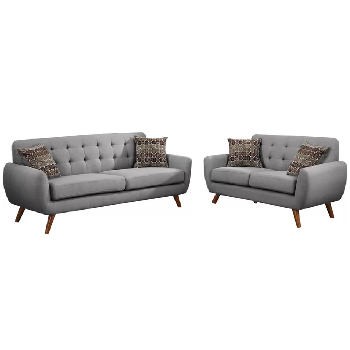 Juego de Sala Vintage 3 2 Alfred Gris