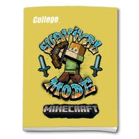Cuaderno COLLEGE Triple Renglón Minecraft 80 Hojas