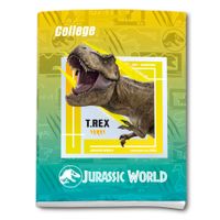 Cuaderno COLLEGE Triple Renglón Jurassic World 80 Hojas