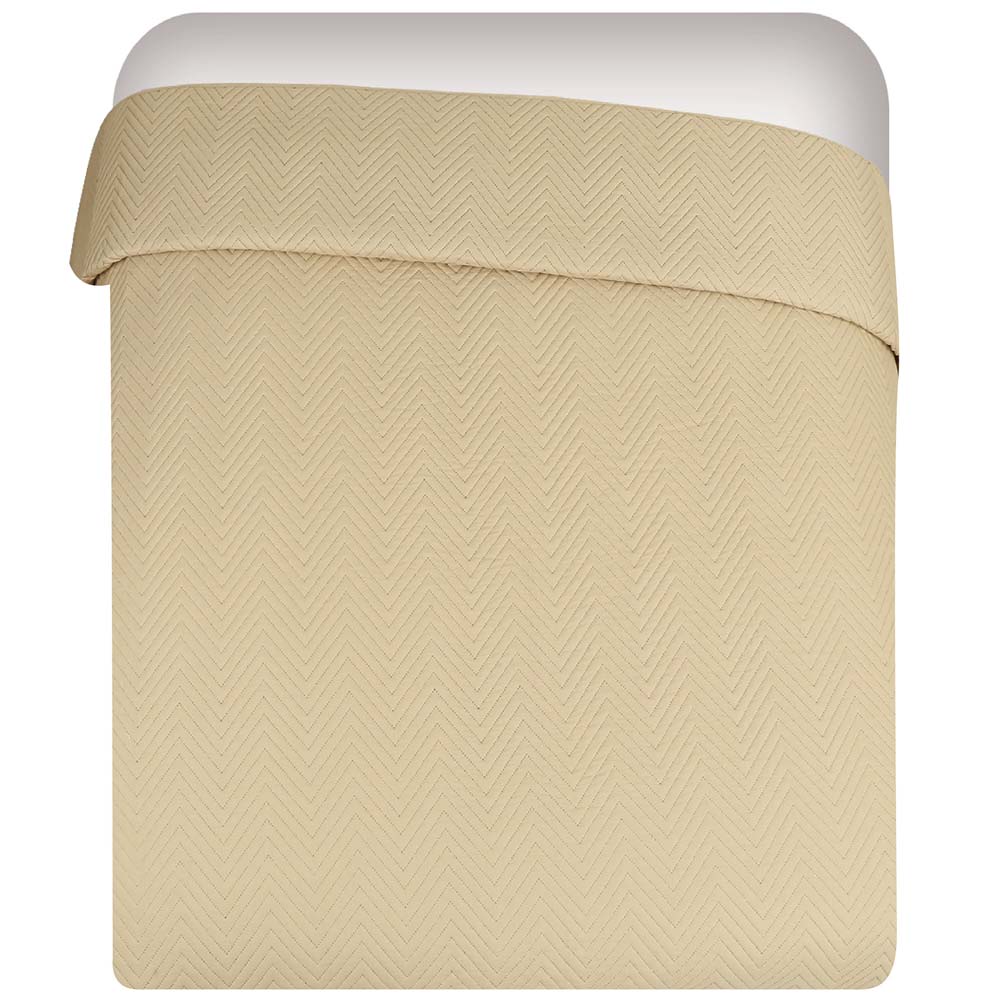 Cubrecama DECO HOME Solid Pin Bei 2 Plazas