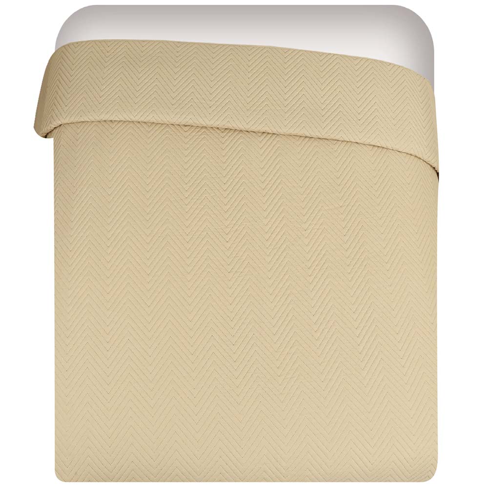 Cubrecama DECO HOME Solid Pin Bei 1.5 Plazas