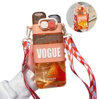 Tomatodo Portátil Con Colgador Diseño Vogue De 580 ml Rosado  980RS08
