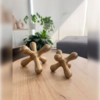Adorno Juego de Jacks Decorativos Dorados
