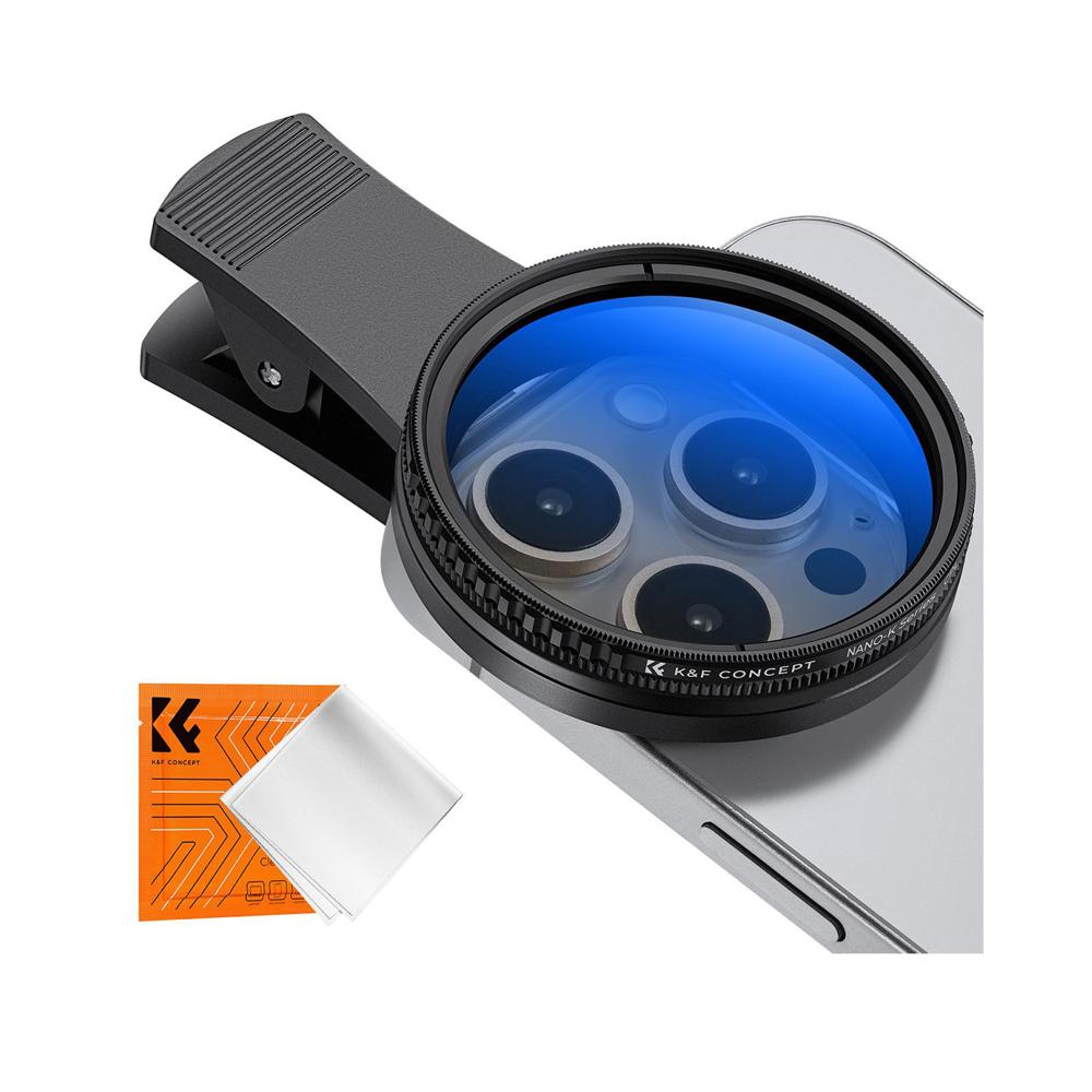 Kit de filtro polarizado 52mm para smartphone - K&F Concept