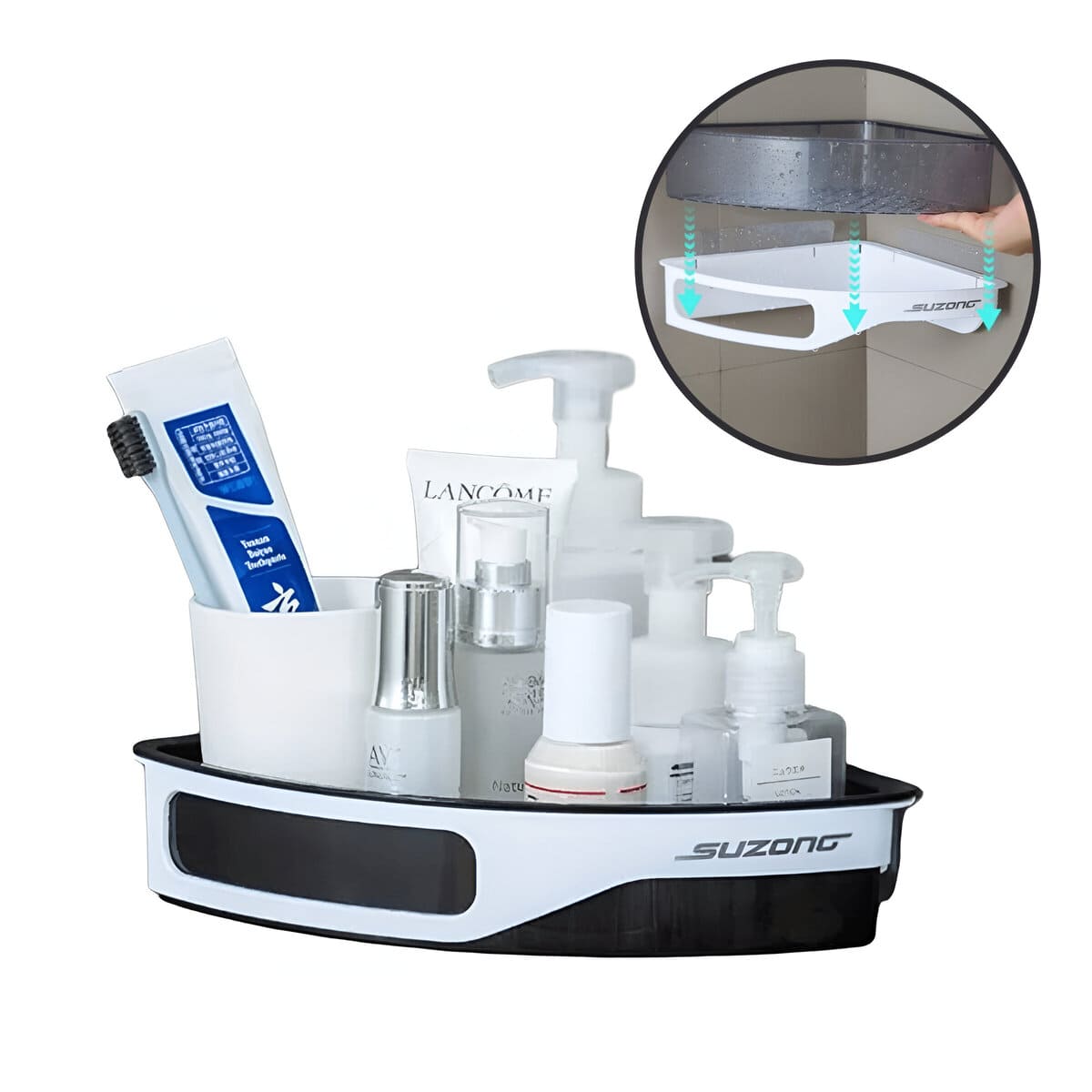 Esquinero Organizador Desmontable Negro  426NB03