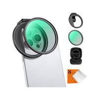 Kit de filtro polarizado 67mm magnético para smartphone - K&F Concept