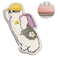Alfombra Kawai Modelo Gato Mochila Lila  367LI02