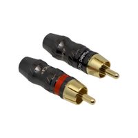 Plug RCA Aéreo Par LN-5022-RD/BK L&N-ACOUSTICS