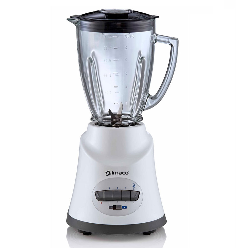Licuadora Vaso de Vidrio 500W Imaco BL8155 Blanco
