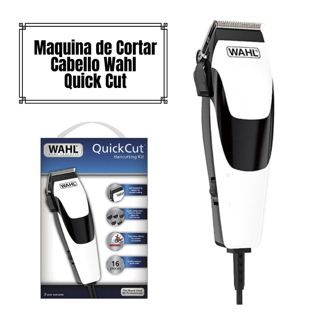 Maquina Wahl de Cortar Cabello Quick Cut 16 Pzas
