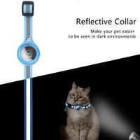Collar Reflectante Nailon Para Gato Para Airtag Con Cascabel
