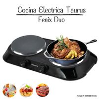 Cocina Electrica Taurus de 2 Hornillas  Mod. Fenix Duo