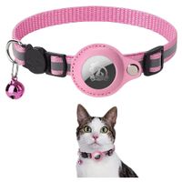 Collar Reflectante Nailon Para Gato Para Airtag Con Cascabel