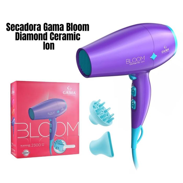 Hair Dryer Secador De Pelo Gama Eleganza Ion Bloom Eleganza Ion De