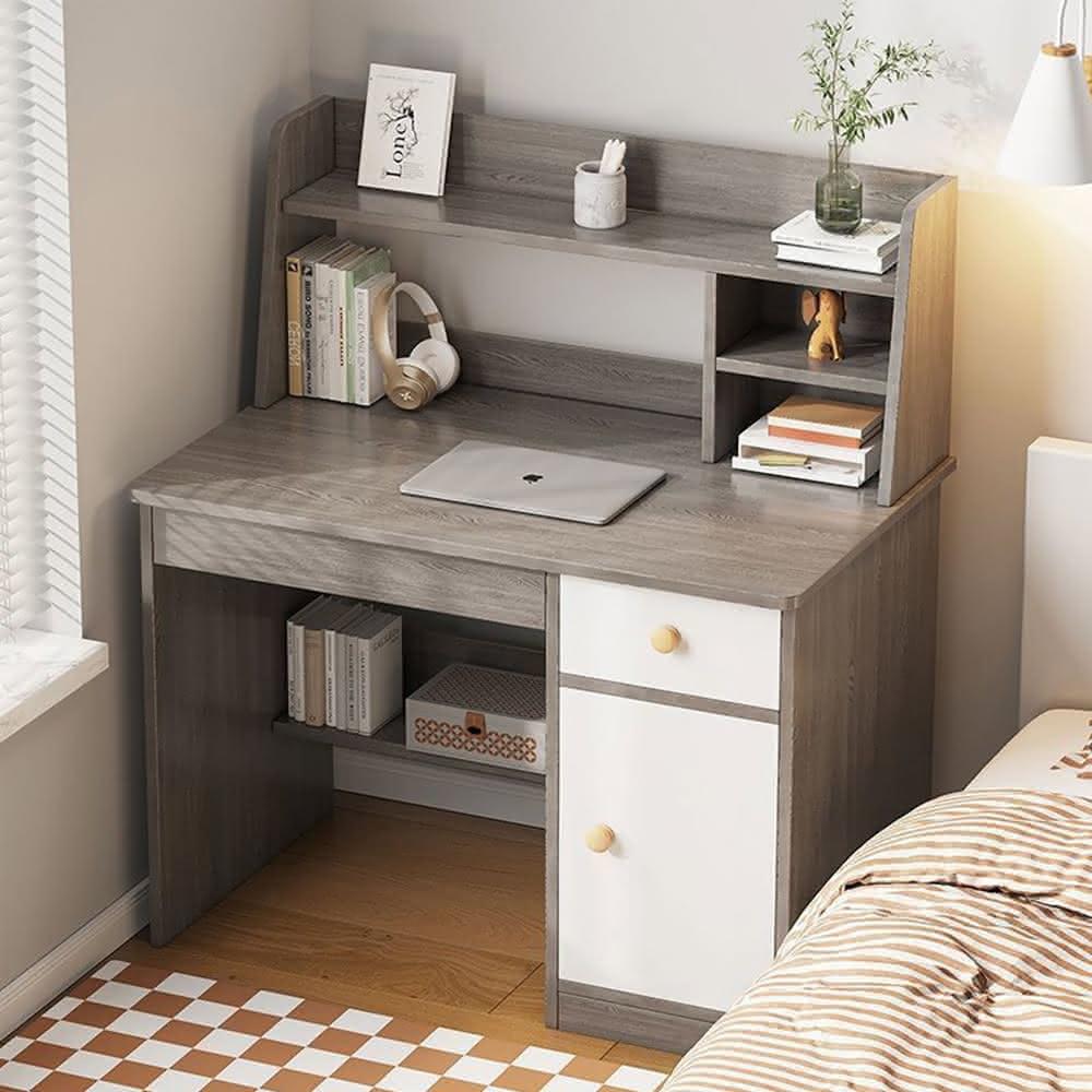 Escritorio Moderno con Estantes Lorena Cenizo R&R MUEBLES