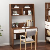 Escritorio Moderno con Estantes Coto Marrón R&R MUEBLES
