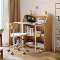 Escritorio Plegable Moderno Villa Marrón Claro R&R MUEBLES