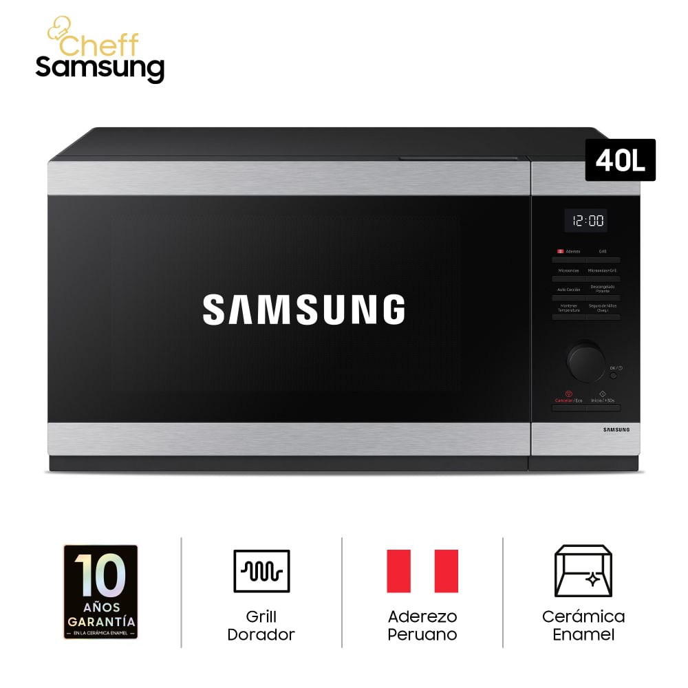 Horno Microondas SAMSUNG 40L MG40DG5524ATPE Negro