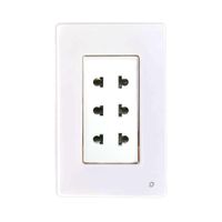 Tomacorriente Triple Universal 2 Polos OP-AT-36-BL OPALUX