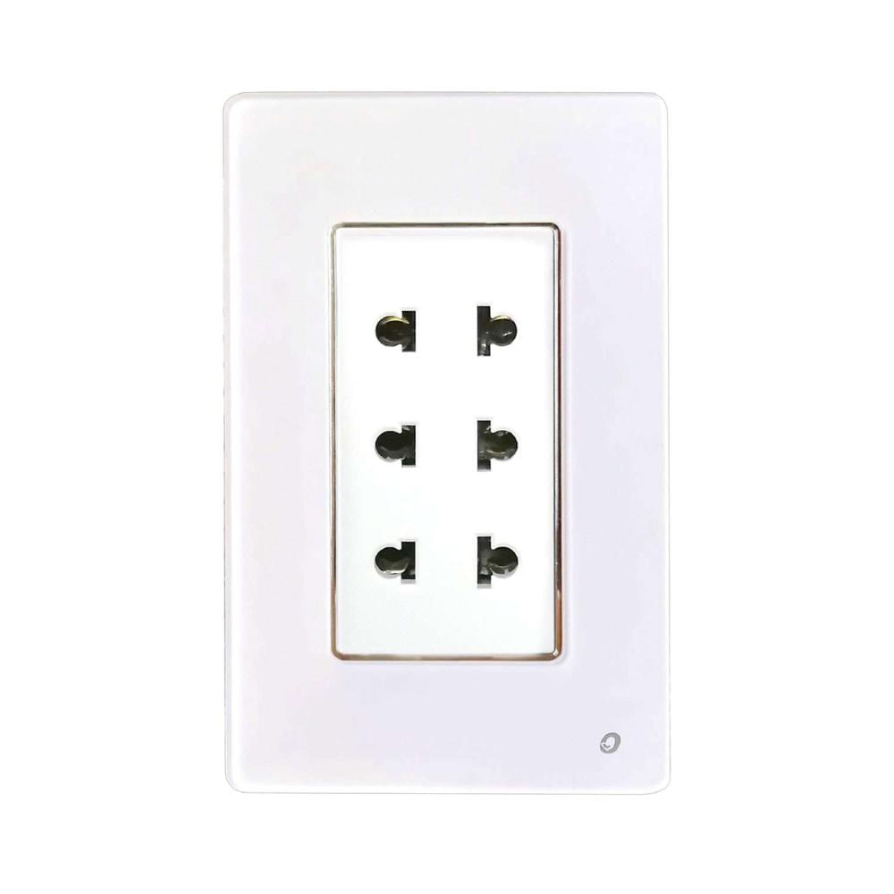 Tomacorriente Triple Universal 2 Polos OP-AT-36-BL OPALUX