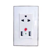 Interruptor + Tomacorriente Universal 15a Op-1213 Opalux