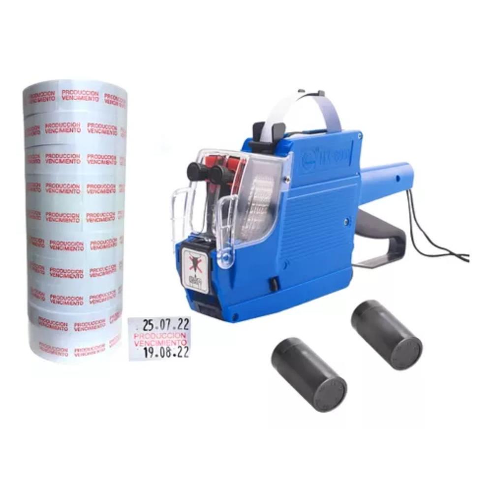 Maquina Fechadora Producción Vencimiento con 5000 Stikers Papel y 2 Tintes Mx6600