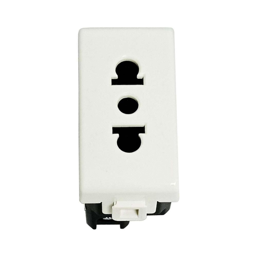 Dado 3 en Linea con Toma Universal BM112 OPALUX