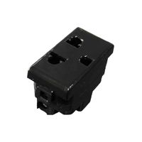 Dado Toma Universal con Línea Tierra BM106-BLK OPALUX