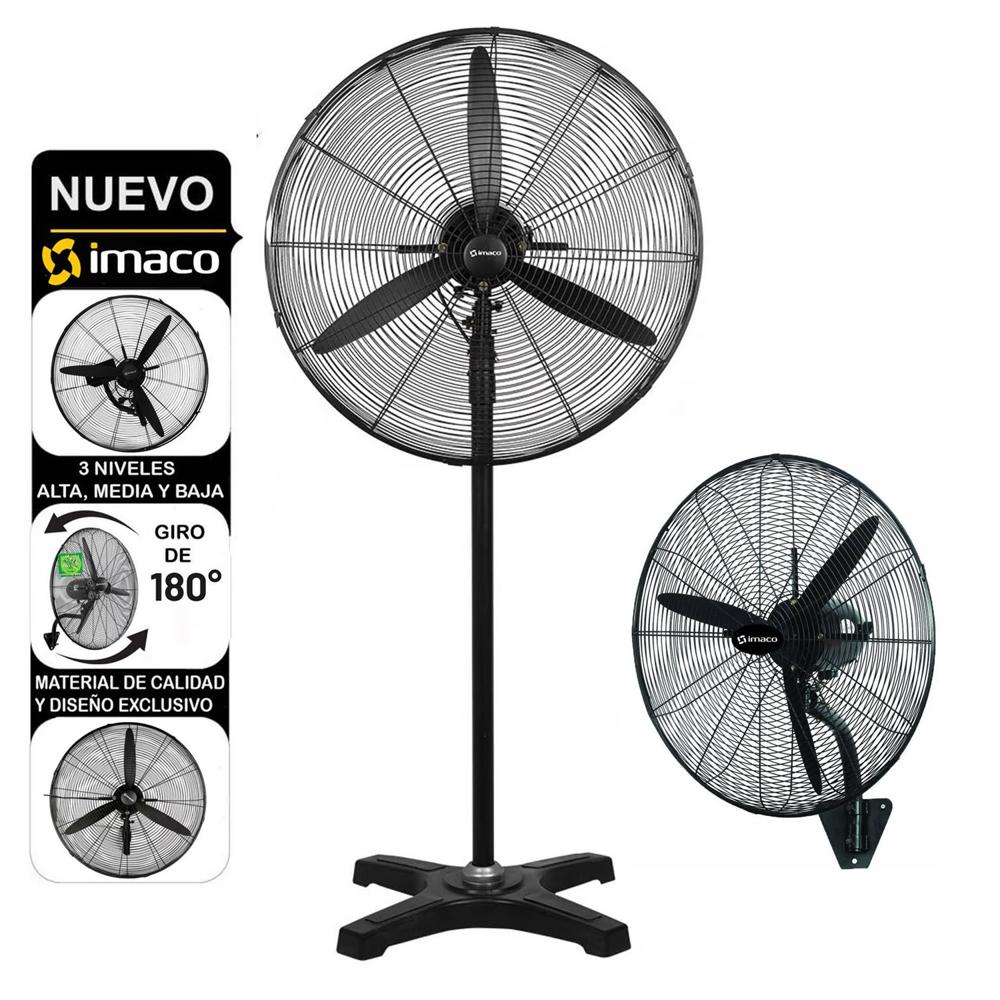 Ventilador Industrial IMACO de Pared y Piso 30"" 240 Watts FS30240 Negro