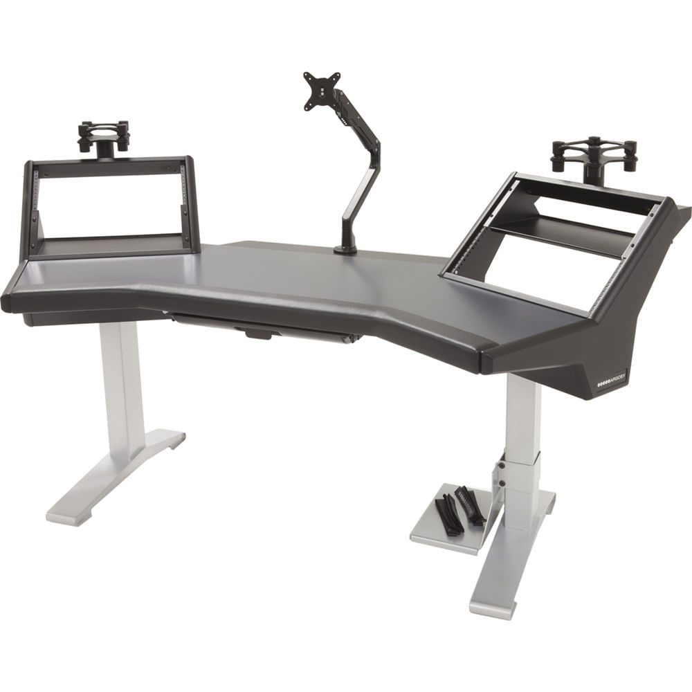 Estación de Trabajo Argosy HALO Ultimate Standard: Doble Bahía 8 RU, Brazo para Monitor, Soportes pa