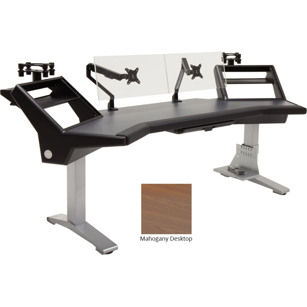 Estación de Trabajo Argosy Halo S Ultimate con Escritorio de Caoba (96.7"") - 2 Estantes para Rack, 2