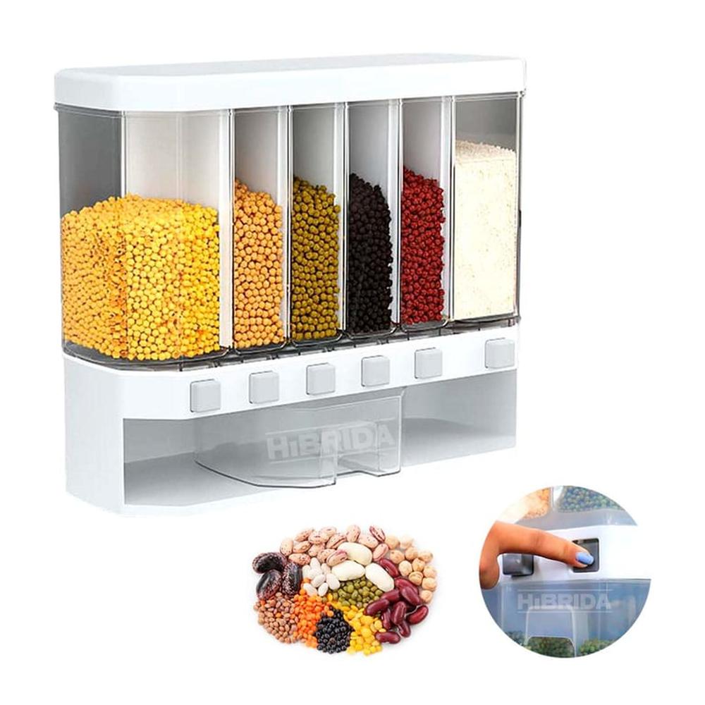 Dispensador De Alimentos Botones Almacena Menestras - H-Dispensador