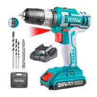 Taladro Atornillador Percutor Industrial 20V 1 Bat Total