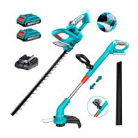 Cortacésped Más Cortasetos Podadora  Batería 20V Y Cargador - Combo