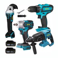 Kit Xtd Amoladora  Taladro  Rotomartillo  Atornillador De Impacto
