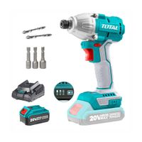 Combo 20V Total Atornillador De Impacto 170Nm Brushless ¼' + Bat 4 Ah