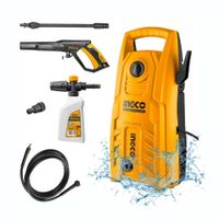 Hidrolavadora 1400W Shampunera 400Ml Carwash Autos Limpieza Ingco
