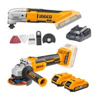 Combo Ingco 20V Amoladora Brushless  Herramienta Multifuncional