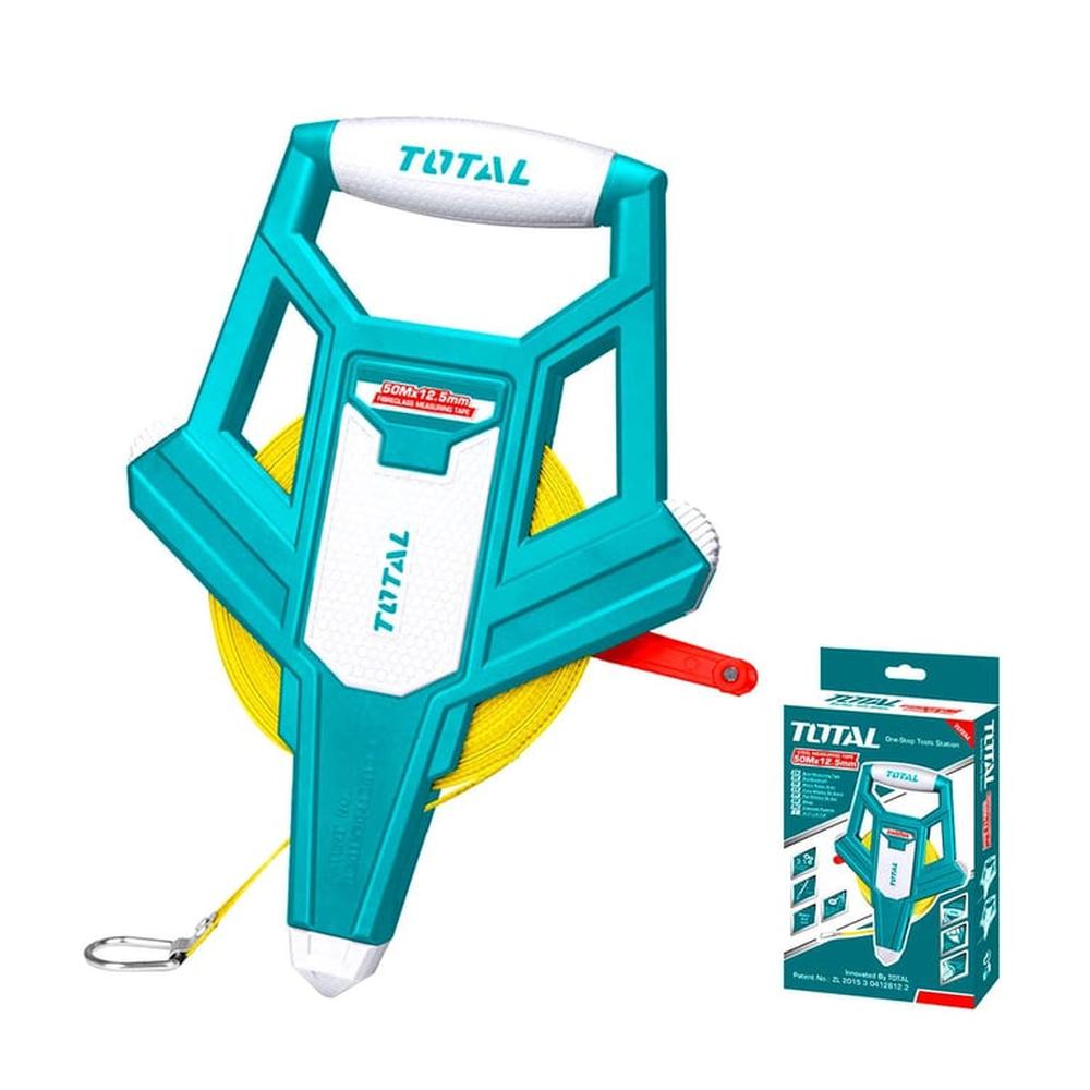 Cinta Huincha De Medir 50M Total Mango Ergonómico Medición - Tmt710506