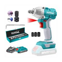 Combo 20V Total Llave De Impacto ½'' Juego De Dado Adaptador Bateria