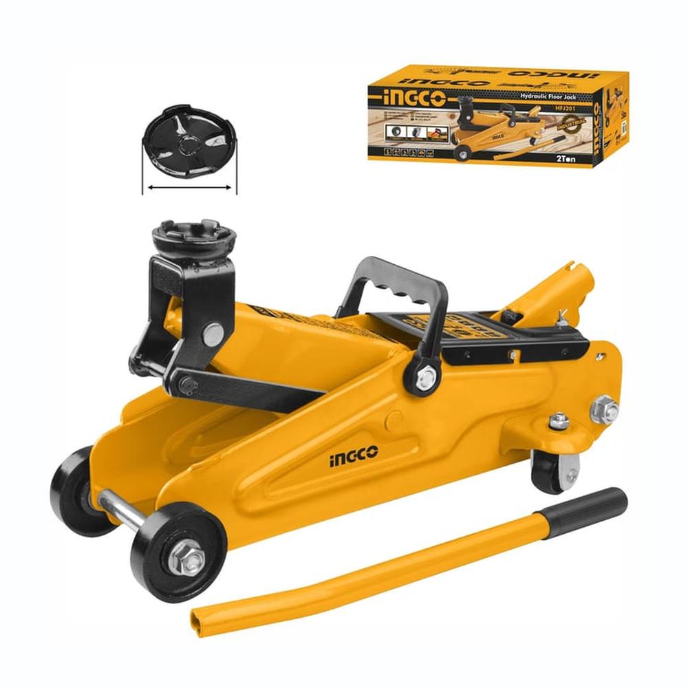 Gata Hidraúlica 2Ton Autos Tipo Caiman De Piso Ingco - Hfj201