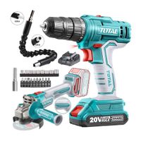 Taladro Atornillador Amoladora 20V Inalámbrica Brushless 4½