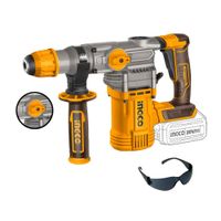 Rotomartillo Inalámbrico 45J Brushless Ingco Concreto + Lentes