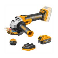 COMBO 20V INGCO AMOLADORA BRUSHLESS 4 ½'' BATERIA 4Ah CARGADOR