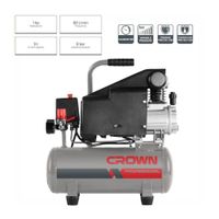 Compresora De Aire 9L 8Bar 80 L/Min Crown Industrial - Ct36046
